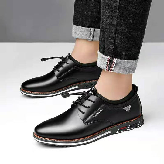 Leather comfortable men's shoes