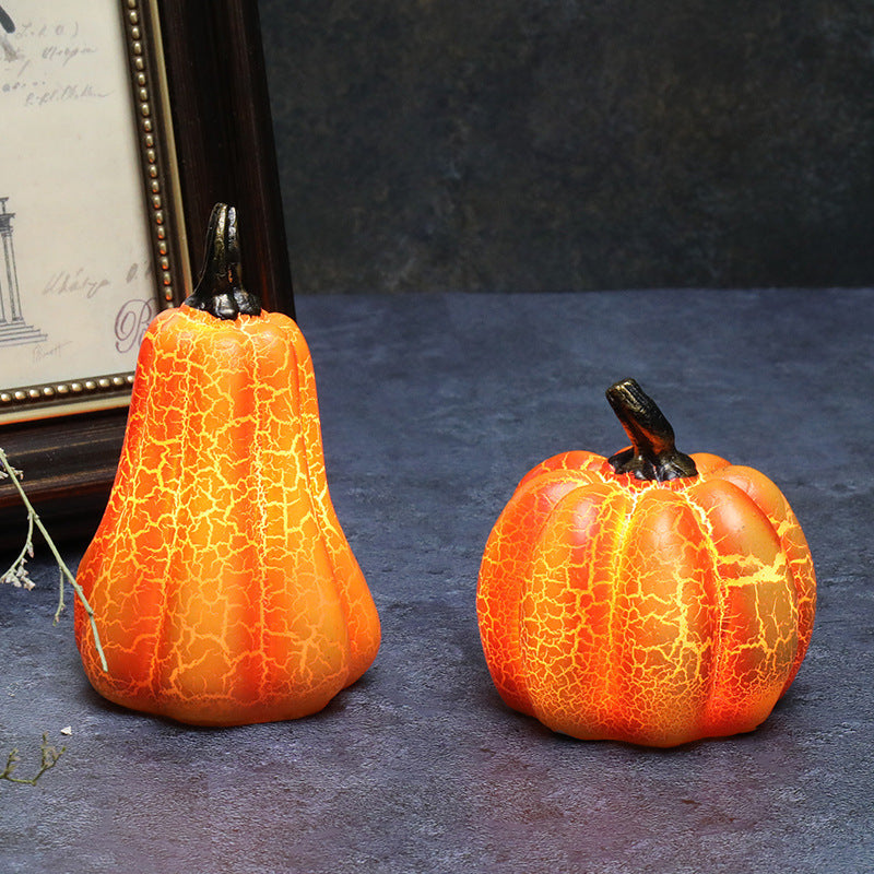 LED Candle Lamp Resin Luminous Pumpkin.