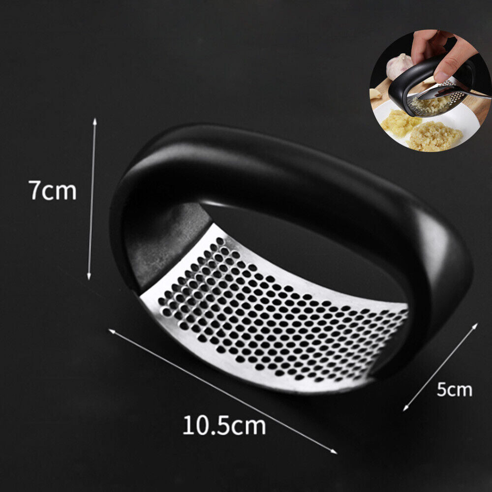 Stainless Steel Garlic Press Manual Crusher