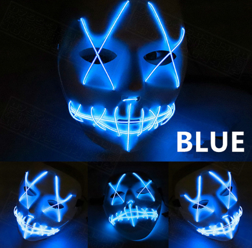 Halloween Led Glowing Full Face Mask