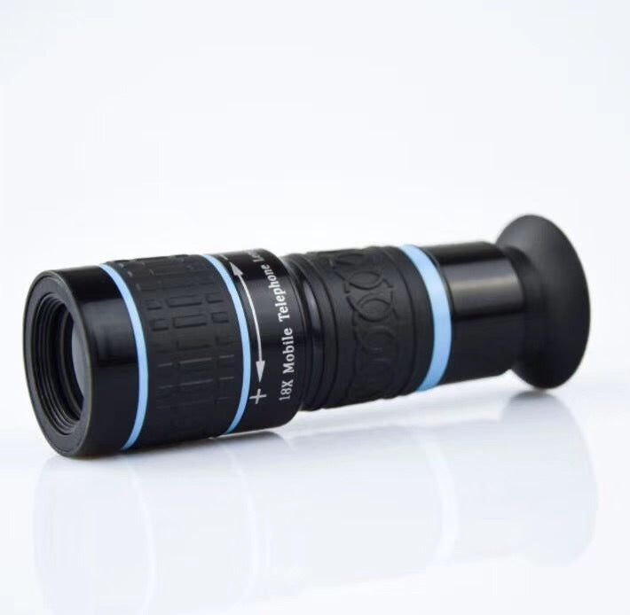 HD Telephoto Mobile Phone Lens Monocular Telescope Universal 18 Times Zoom External