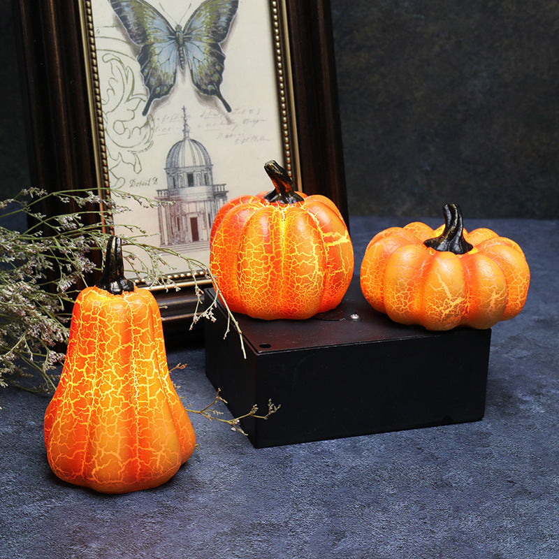 LED Candle Lamp Resin Luminous Pumpkin.