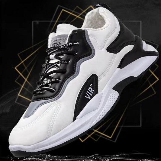 Men Fashion Black And White Sneakers