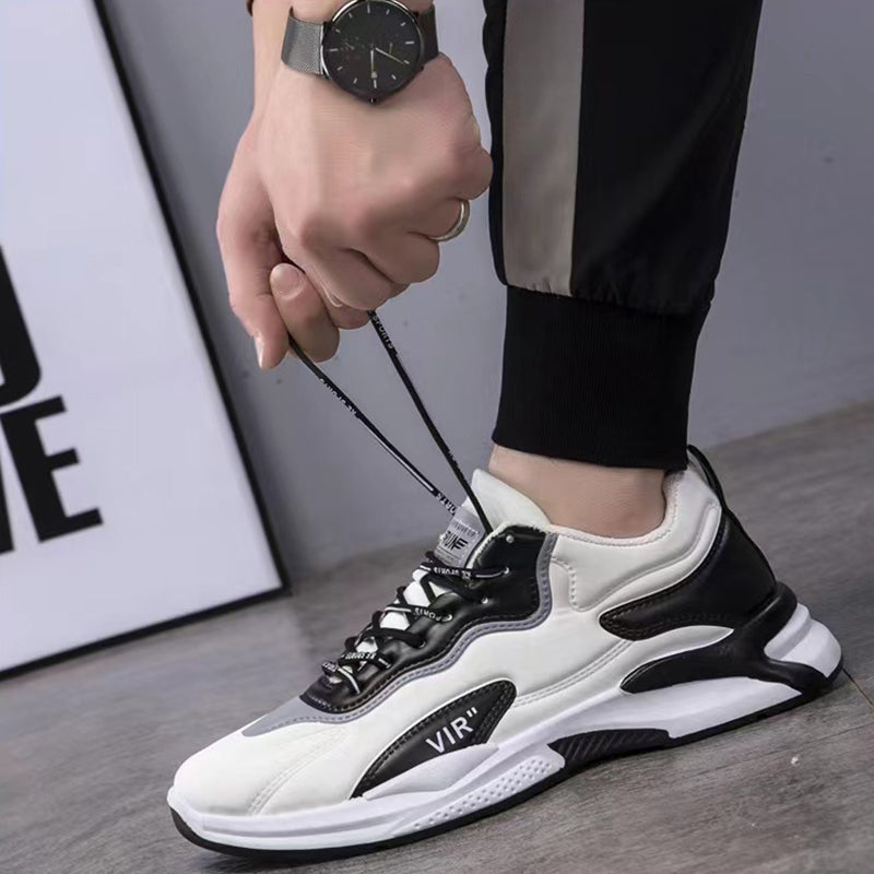 Men Fashion Black And White Sneakers