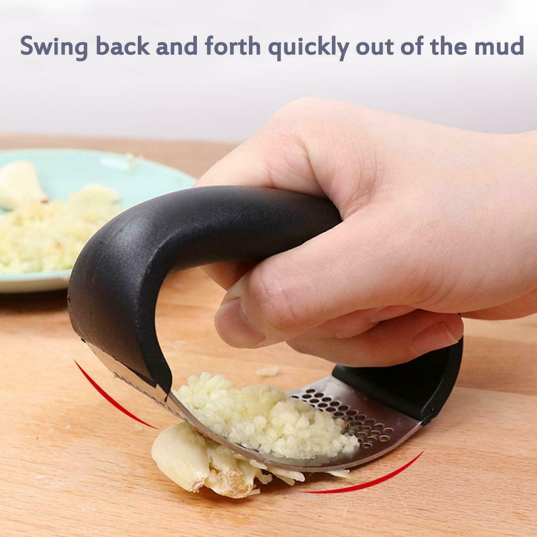 Stainless Steel Garlic Press Manual Crusher