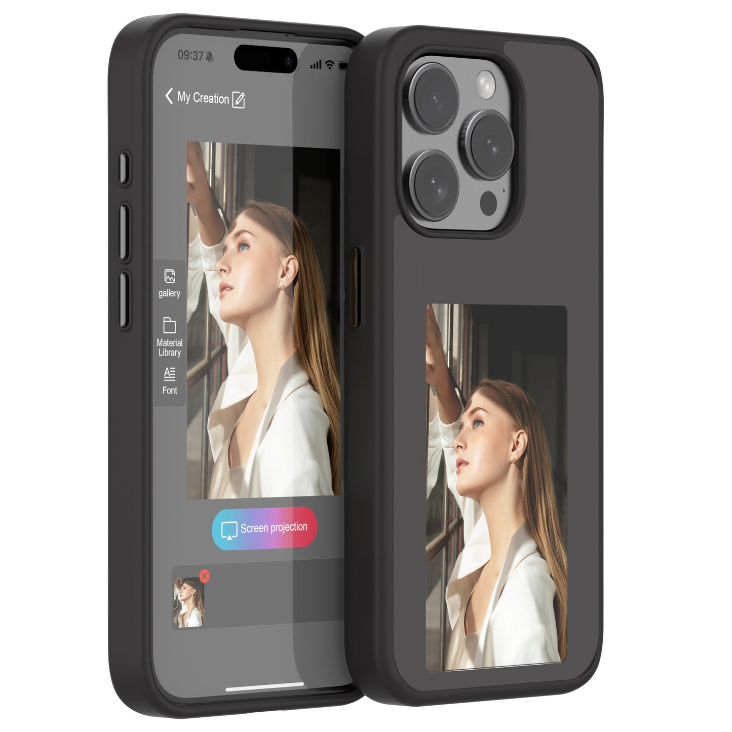 E-ink Screen Phone Case