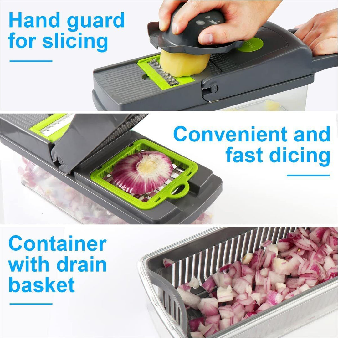 15 In 1 Food Vegetable Slicer Salad Fruit Peeler Cutter Dicer Chopper Kitchen