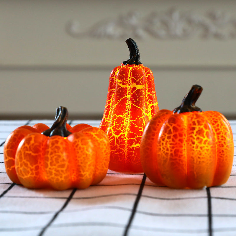 LED Candle Lamp Resin Luminous Pumpkin.