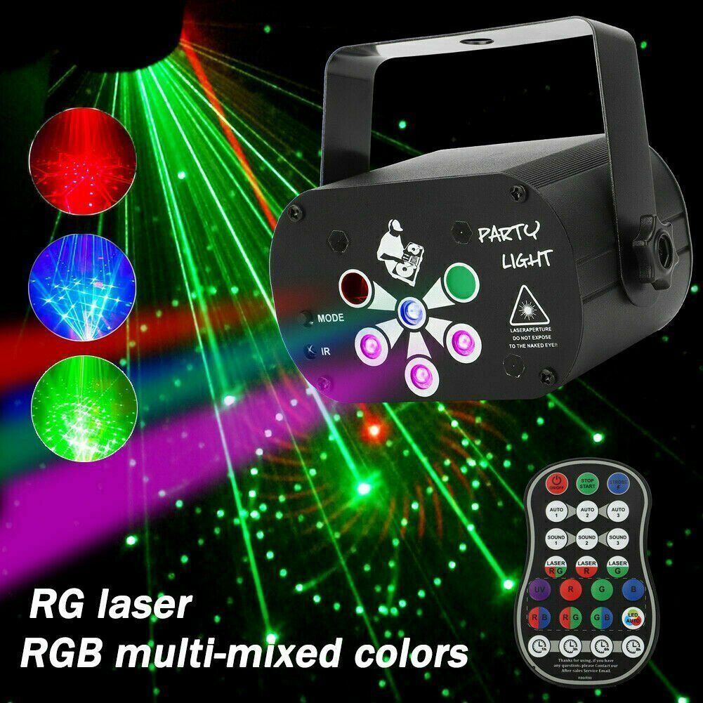 480 Pattern LED RGB Disco Party Laser Stage Light USB Club DJ Lighting Projector