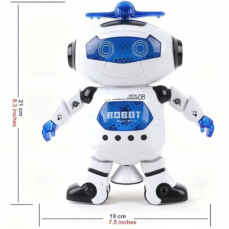 2023 Kids Robot Rotating Dance Toys With Music LED Light