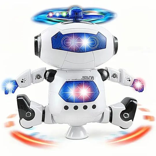 2023 Kids Robot Rotating Dance Toys With Music LED Light