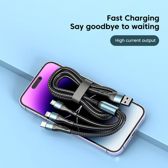 Elough 120W 3 in 1 USB Fast Charging Cable