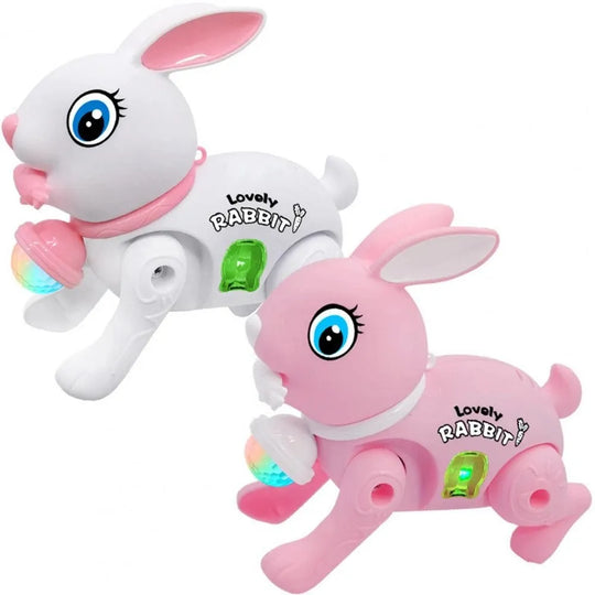 Electronic Walking Rabbit Toy Music Lovely Luminescent