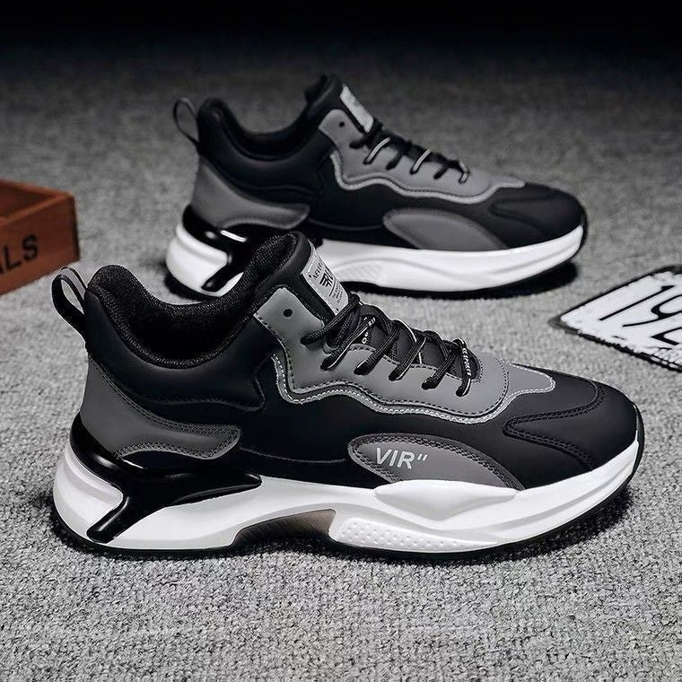 Men Fashion Black And White Sneakers