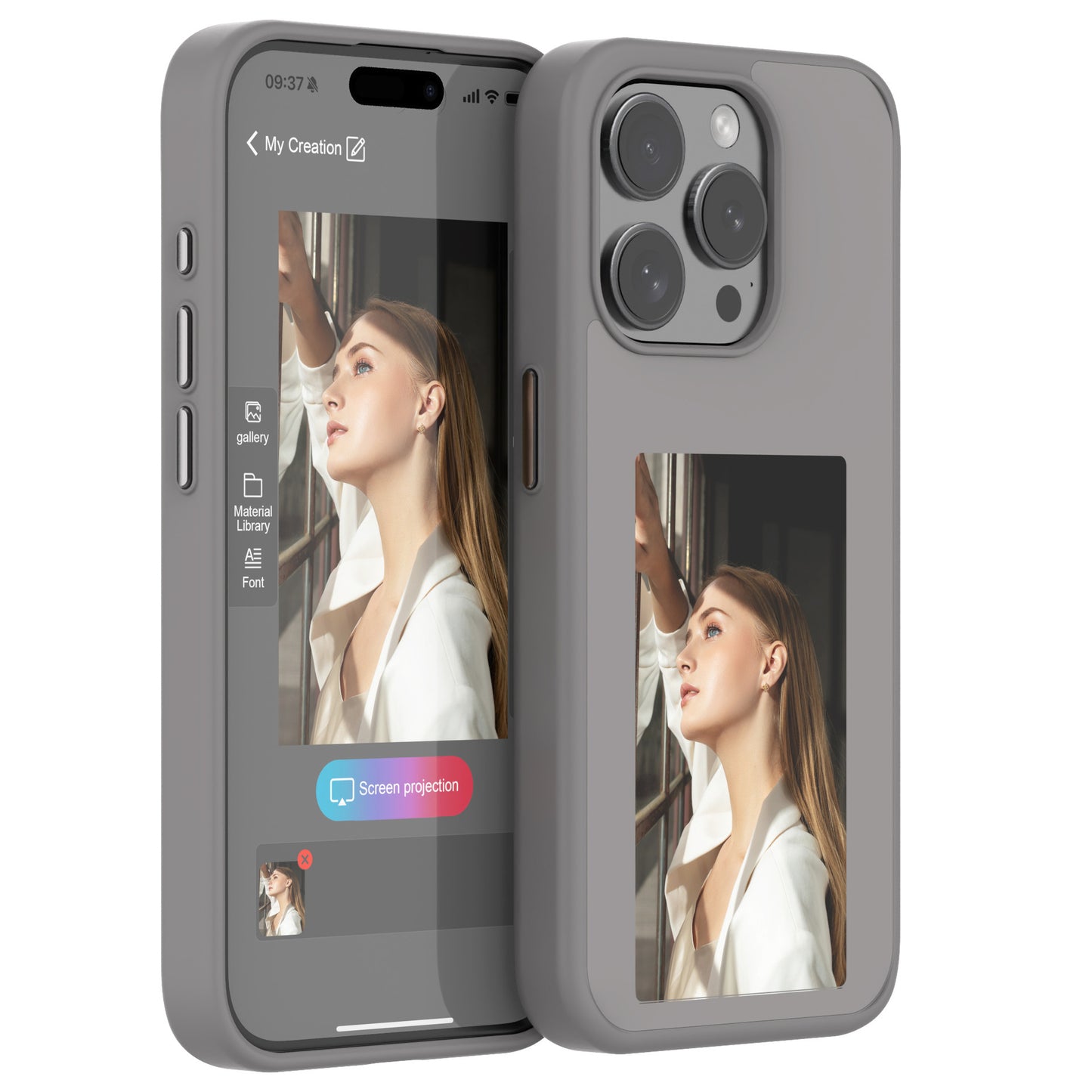 E-ink Screen Phone Case