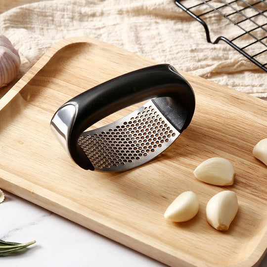 Stainless Steel Garlic Press Manual Crusher