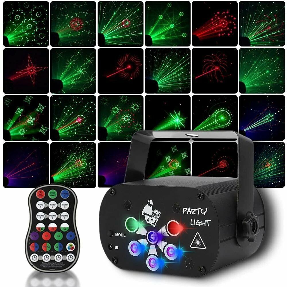 480 Pattern LED RGB Disco Party Laser Stage Light USB Club DJ Lighting Projector