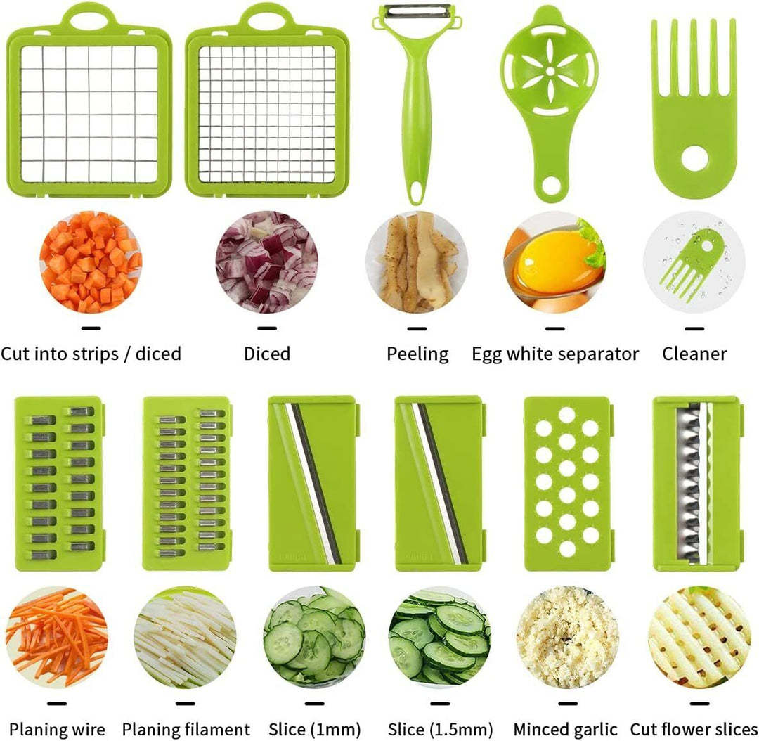 15 In 1 Food Vegetable Slicer Salad Fruit Peeler Cutter Dicer Chopper Kitchen